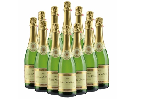 【ブラックフライデー】訳あり 有名レストラン採用スパークリングワイン「ブラン・ド・ブラン」12本