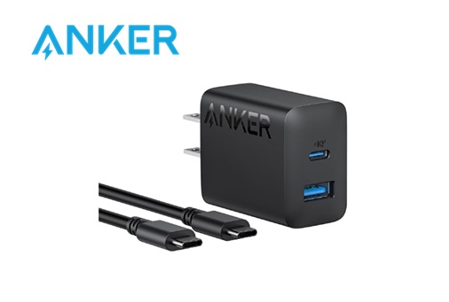 Anker Charger (20W, 2-Port) with USB-C&USB-Cケーブル