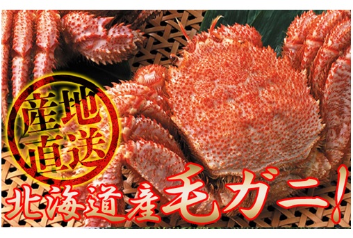 【12月末までの特価】12/21迄の注文で年内お届け!「北海道産」毛ガニ 400g×2尾